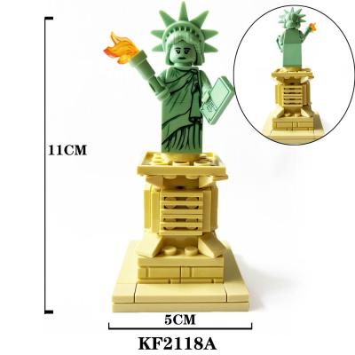 China Liberty Model Large Building Blocks Building Toy KF2118A Statue For Children's Gift for sale