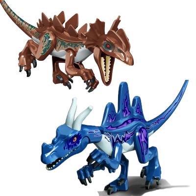 China Chinese Dragon King Ghidrah Jurassic Big Safety 28CM Velocirator Dinosaur Toys Action Number Building Blocks Toys Children Juguetes for sale