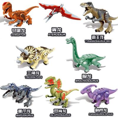 China ZM319 Safety World's Transparent Tyrannosaurs Rex Dinosaur Bricks Collection Building Blocks Kids Gift Toys for sale