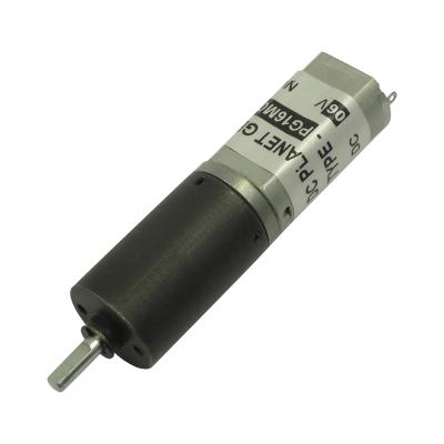 China Totally Enclosed 16mm 3v 6v 12v 24v Low Noise Micro Planetary Gear DC Motor for sale