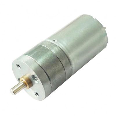 China 25mm totally enclosed 12v dc geared motor with dc motor gearbox for sale