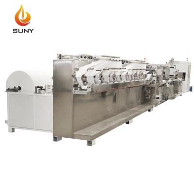 China Hot Sale Hotels Wet Wipes Manufacturing Machine 30-120 Pcs Per Pack Wet Wipes Machine Price for sale