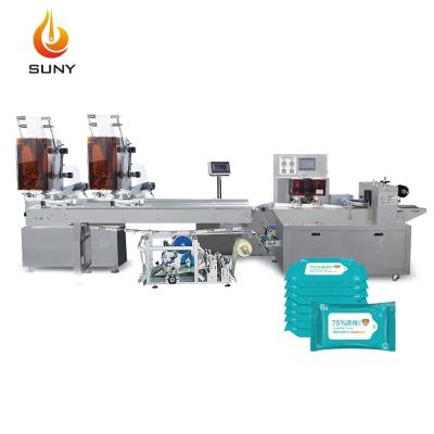 China High Speed ​​Freshness Hotels Airline Wet Wiper Machine Line Wet Wipes Machine Wet Wipes Production Line for sale