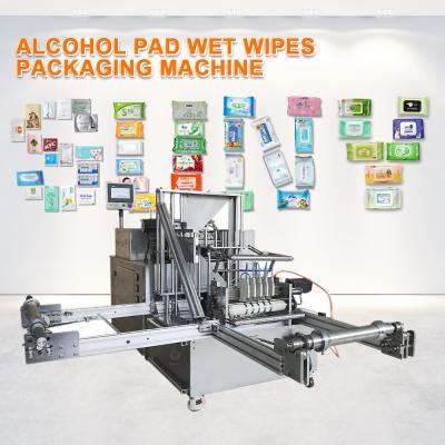 China Hotels Easy To Operate Automatic Alcohol Wet Swab Pad Machine High Capacity for sale