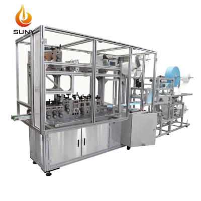 China Hotels Factory Price High Speed ​​3Ply Mask Making Machine Elasticity Ear-band Mask Equipment for sale