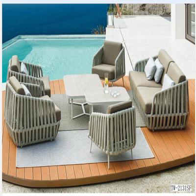 China Modern Outdoor Indoor Use Backyard Balcony Rattan Sofa Set Rattan Furniture for sale