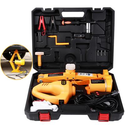 China Quick Change Tire 3 in 1 Electric Scissor Jack 12 Volt Auto Impact Wrench Tire Inflator for Car Repair for sale