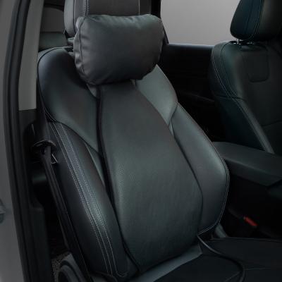 China Breathable Back Support Cushion Memory Foam Neck Pillow Car Headrest Cushion Car Headrest Lumbar Support Neck Pillow for sale