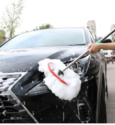 China Milk Car Wash Brush Soft Hair Dusting Cleaning Cloth Silk Handle Wholesale Multi-Funtion Retractable Long Broom Other Car Cleaning Tool for sale