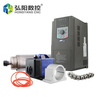 China HQD Gdz-24-1 3.2 CNC Woodworking Router Parts HQD Gdz-24-1 3.2 Water Cooling KW Er20 Machine Tool Spindle 4kw Inverter Speed ​​DRILLING Controller for sale