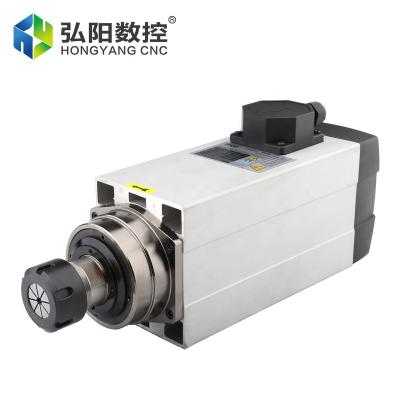 China HYCNC HQD 6KW Spindle Motor GDF60-18Z-6 High Speed ​​Cheap CNC Lathe DRILLING Milling Spindle Air Cooled 18000RPM Air Cooled Spindle Motor for sale