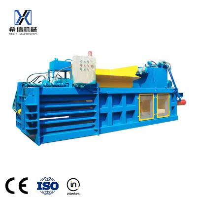 China Garment Shops Full Automatic Horizontal Baler For Old Scrap Fabric Clothes Garbage Box for sale