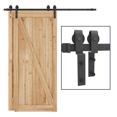 China Modern Mini Rustic Black Sliding Barn Door Hardware Modern Barn Door China Manufacturers for sale