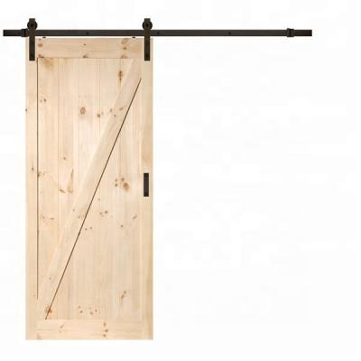 China The new environmental protection project for wooden barn door sets with barn door hardware kits and wooden door for sale