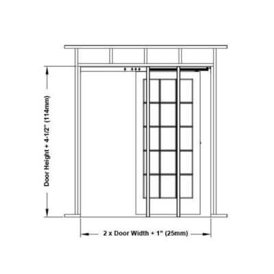 China Easy Installation Good Quality Luxury Interior Wooden Door Hiding Sliding Pocket Door With Invisible for sale