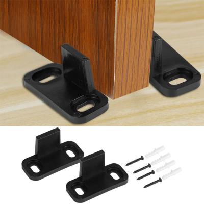 China Traditional Adjustable Sliding Barn Door Floor Guide Sliding Door Bottom Guide For Barn Door Wood Hardware Black Wrought Iron for sale