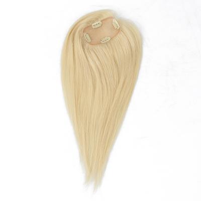 China Part #613 Women Hair Piece Topper Hairpiece 8A Blonde Free Blonde Hair Topper Wig Hairpiece For Thinning Hair for sale