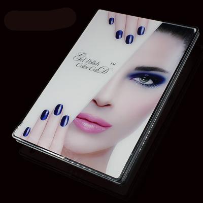 China Nail Art Salon Manicure Tools Gel Polish Display Cart Book Nail Chart Color Board Book Display Card Professional Acrylic Nail Gel for sale