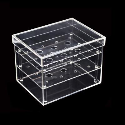 China Acrylic Customize Flower Gift&Crafts Clothes Shoes And Hats Acrylic Jewelry Box Display Case Round And Cube For Acrylic Roses Box for sale