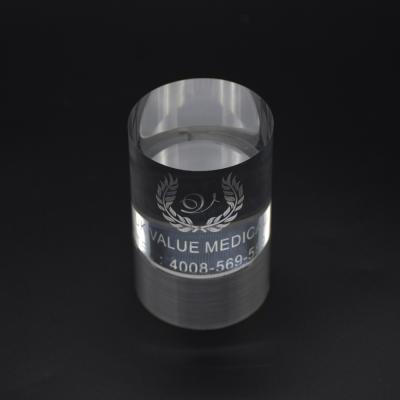 China Acrylic Customized Cylindrical Acrylic Word Engraving Luminous Professional Custom Logo Picture Advertising Plexiglass Trophy for sale