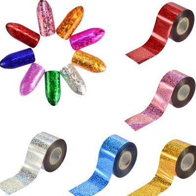 China Plastic Roll Cat Eeye Starry Sky Nail Foil Manicure Holographic Laser Nail Art Transfer Sticker DIY Nail Decorations for sale