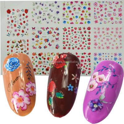 China Large Foil BLE 3D Designs Series 11 Ink + Glue E Nail Art Decoration UV Gel Nail Polish Sticker DIY Decals Fingers Adhesive Manicure Paper+PET+Gel for sale