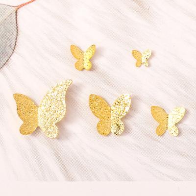 China Nail Art DIY Decoration Fashion 3D Nail Butterfly Accessories New For Art Decorations Nail Art Alloy Stereo Butterfly for sale