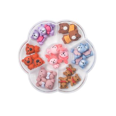 China Nail Art DIY Decoration Factory Sell New Supplier Kawaii Nail Accessories Resin 3d Candy Flower Gummy Bear Pealrs Fruit Slices For Nail Art Decoration for sale