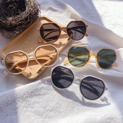 China Fashion Sun Glasses Fashion Style All-match Trend Sunglasses Personalized Large Round Candy Color Trend Ins. for sale