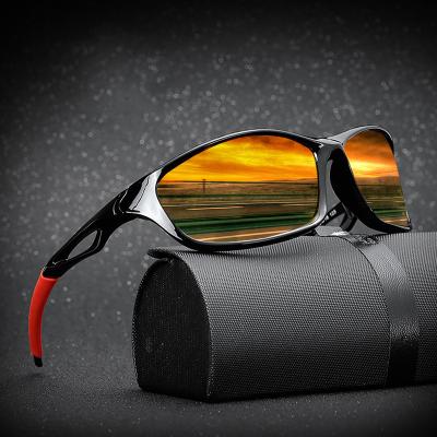 China Fashion Sunglasses 2022 New Polarized Sunglasses Men Brand Designer Square Sports Sun Glasses For Men Driving Fishing Black Frame for sale