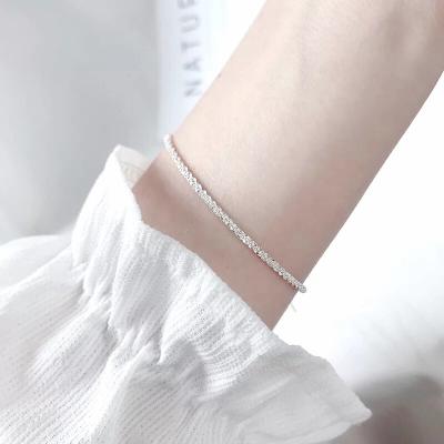 China Fashion New 925 Sterling Silver Gypsophila Adjustable Bracelet & Bangle For Women Fashion Jewelry Wedding Party Fine Gift for sale