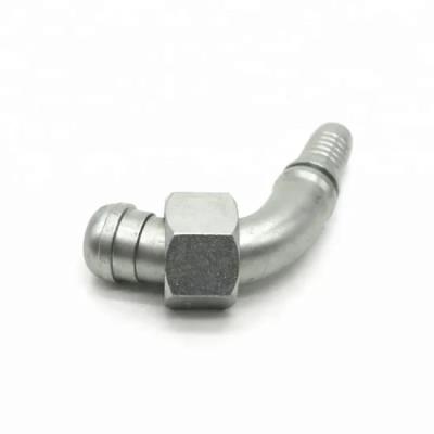 China BSPP 90 Elbow Female Flat Face Seat Ferrule Stainless Steel Hydraulic Fitting Swaged Hose Crimping Fittings 22291 à venda