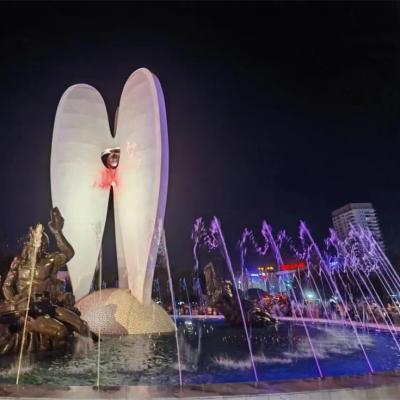 China Modern Popular Water Features Large Musical Sculpture Outdoor Pool Fountains for sale