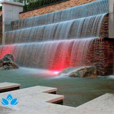 China Modern Outdoor Wall Water Fountain Cascade Flow for sale