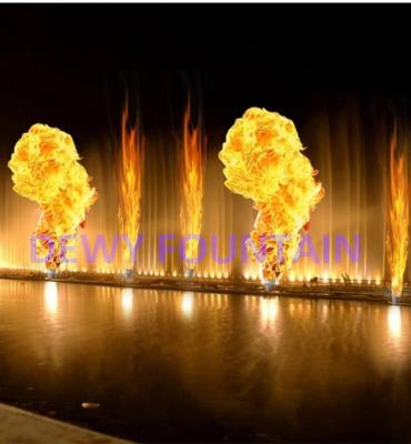 China Metal Fire Fountain Flame Fountain With Explosion Effect for sale