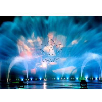 China Modern Laser Projection Screen Water Screen Show With Fountain Speaker for sale