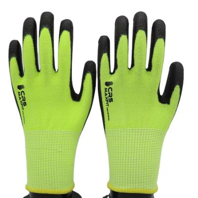 China BMSAFETY CE EN388 Gardening High Standard Cut Resistant Anti Cut PU Gloves for sale