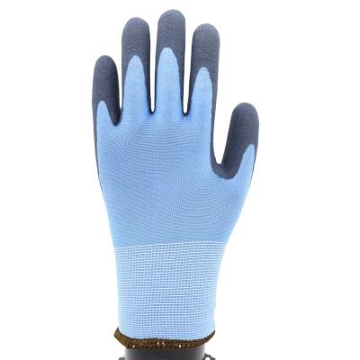 China Gardening Double Liner Brushed Terry Loops Acrylic Liner Nitrile Cold-protection Winter Work Gloves for sale