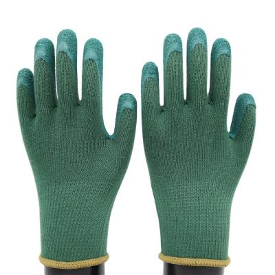 China CE EN388 EN420 Latex Coated Ply Finish Work Safety Hand Protection Gloves Gardening Latex for sale