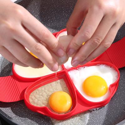 China Viable Round Pancake Mold Food Grade Silicone Egg Maker Molds Kitchen Accessories Easy To Clean for sale