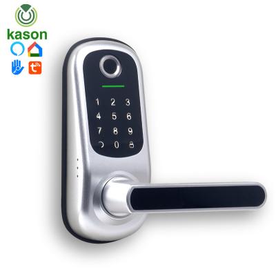 China Modern Wifi Smart Fingerprint Card NFC Alexa Google Smart Home System NFC Digital Door Lock Hote Hote Electronic Door TT Lock Tuya for sale