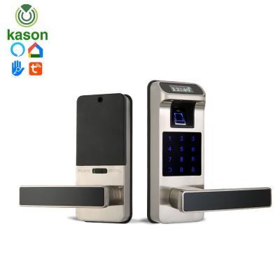 China Good Quality Modern Fechadura Tuya Smart TT Lock Cerradura Guaranteed Keypad Keyless Enter Smart Electronic Door Lock Fingerprint for sale