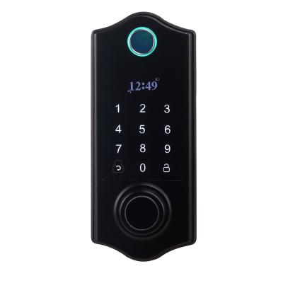 China Various Smart Digital Factory Manufacture Biometric Fingerprint Safe Deadbolt Keyless Deadbolt Door Lock D02 for sale