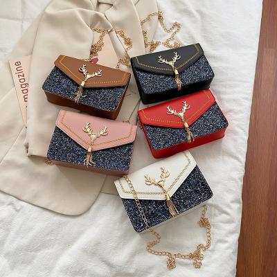 China Wholesale high quality girls high quality cross body handbag fashion PU leather women 2021 waist cross body shoulder bag - body bags for sale