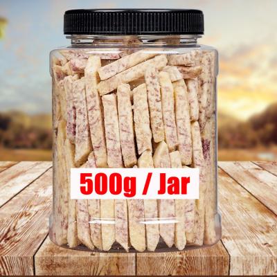 China OEM Dry 500g Jar Wholesale VF Freeze Dried Crispy Taro Noodle Snacks Dehydrated Crispy Dried Fruits Vegetables for sale