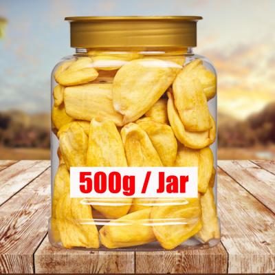 China Wholesale OEM Dry Crispy Pot 500g VF Dried Fruit Snacks Jackfruit Dehydrated Crispy Dried Fruit Vegetables for sale