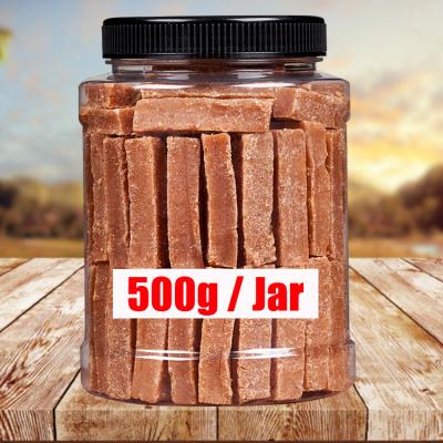 China Preserved OEM wholesale 500g jar sweet and sour food hawthorn fruit canned dried fruit snack strips for sale