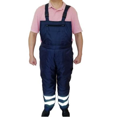 China High Hi Vis Padded Safety Bib Pants Overall Builder Anti-dirty Roadmender Obvious Working With Thoughtful Band Coverall Miner for sale