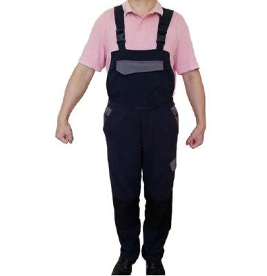 China Multi-pocket Polyester Safety Bib Workwear Trousers Overall Work Wear Uniform Suit Heavy Duty Overalls for sale