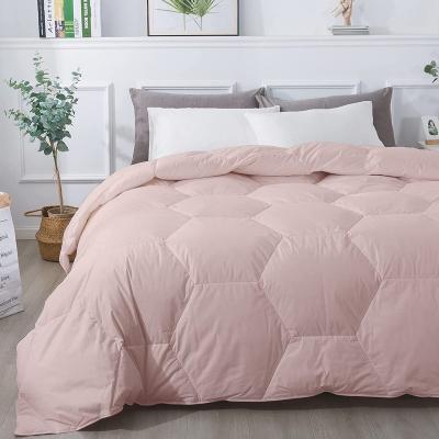 China Home Honeycomb Down Alternative All Seasons Comforter , Soft Easy Care Microfiber Comforter for sale